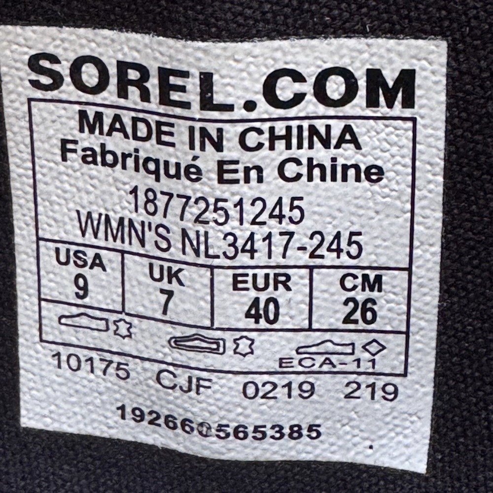 Sorel Phoenix Zip Boots Women's 9 Olive Green Leather Suede Waterproof Winter - Picture 16 of 16